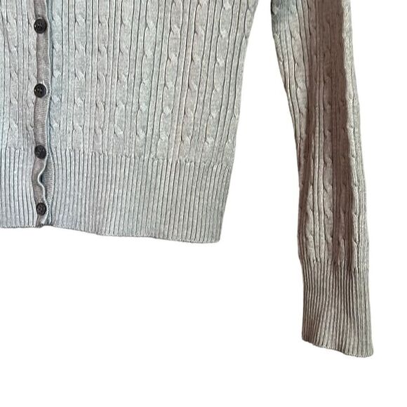 Danier grey cable knit cardigan. Size small - Picture 6 of 7